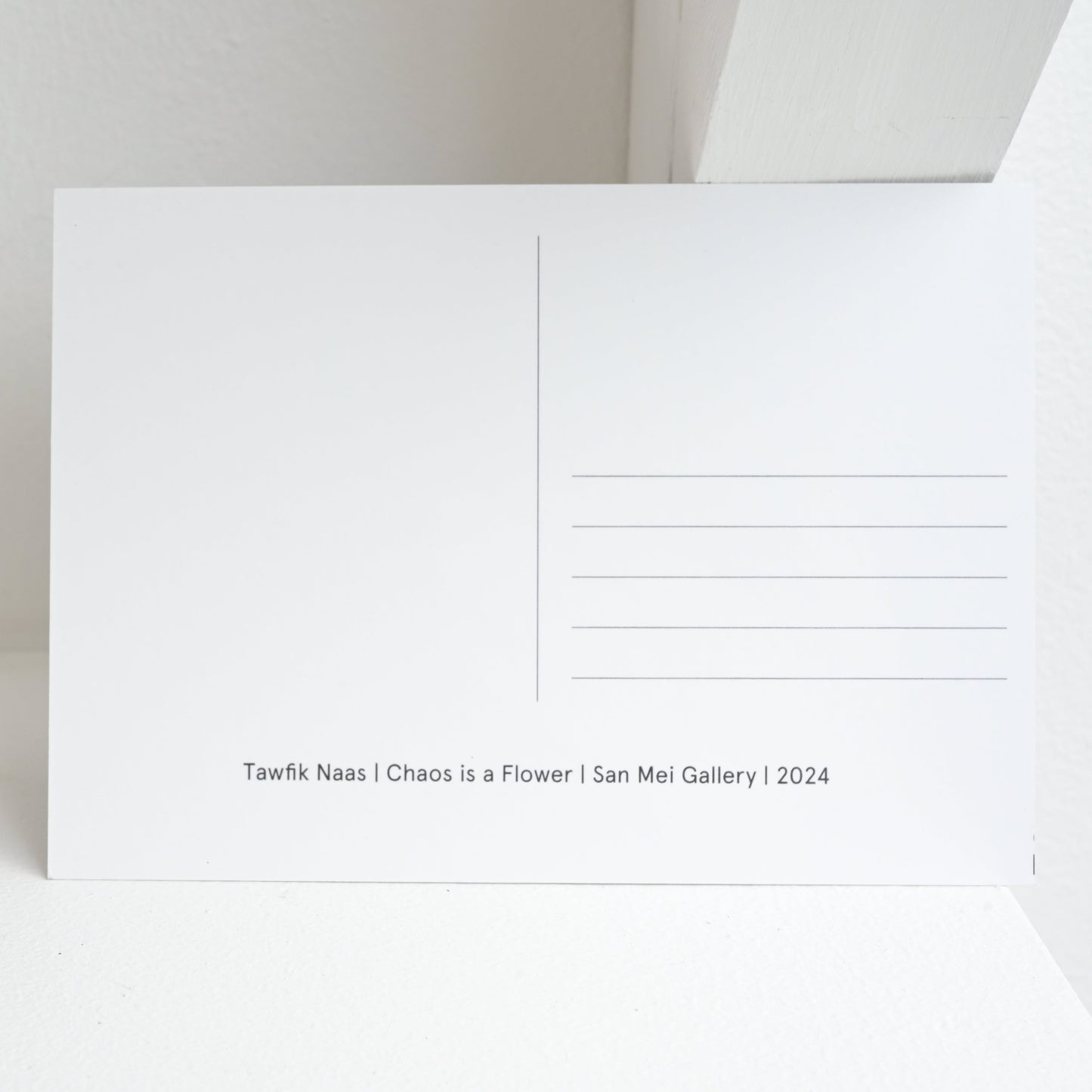 Tawfik Naas: Chaos is a Flower Postcard