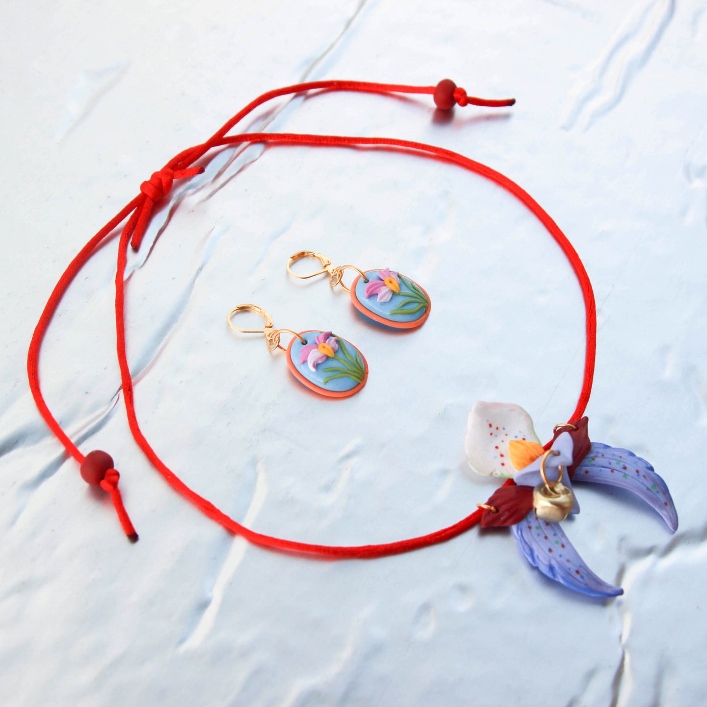 Hannah Lim: Oval Orchid Earrings